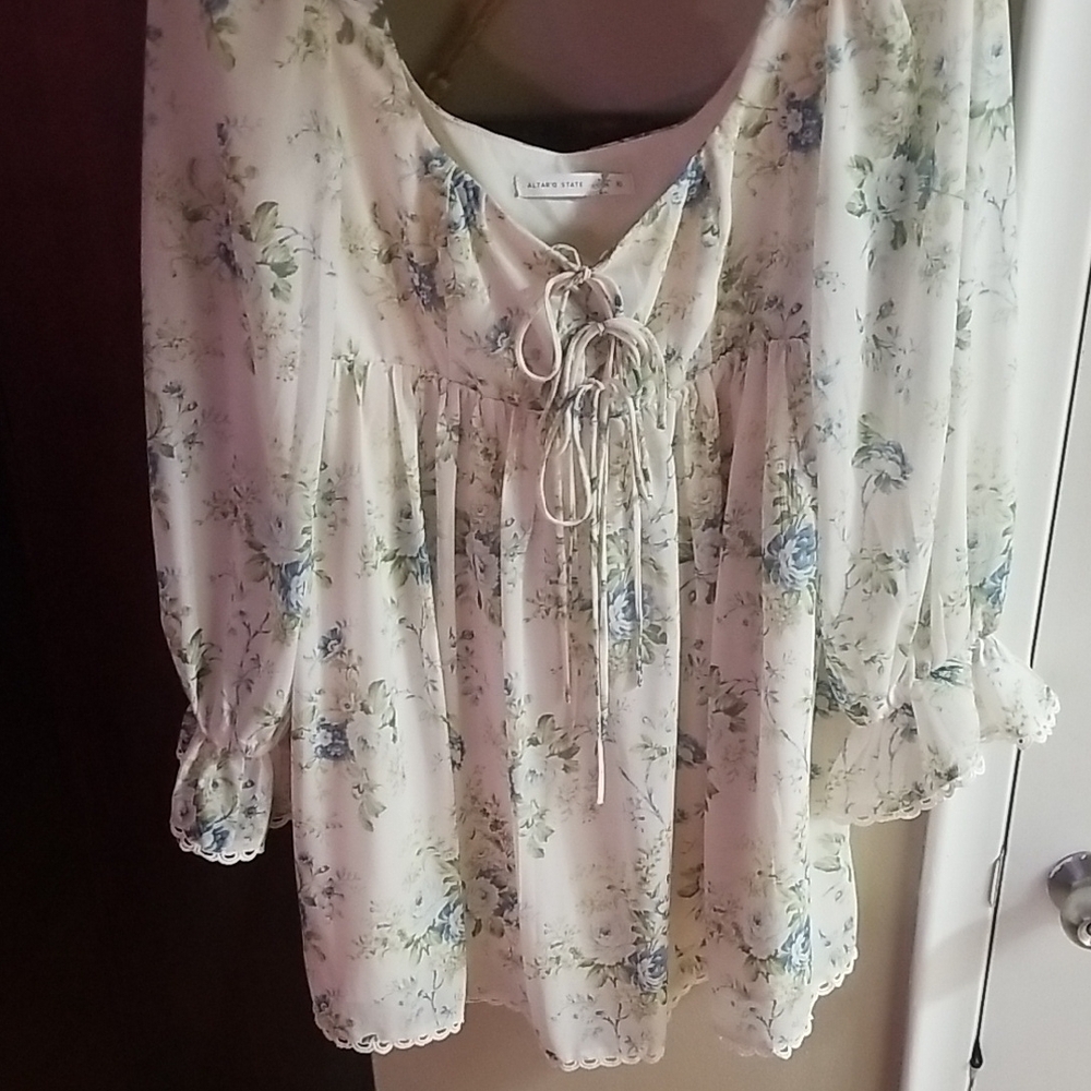 Altar'd State Floral Ruffled Dress - Picture 11 of 15
